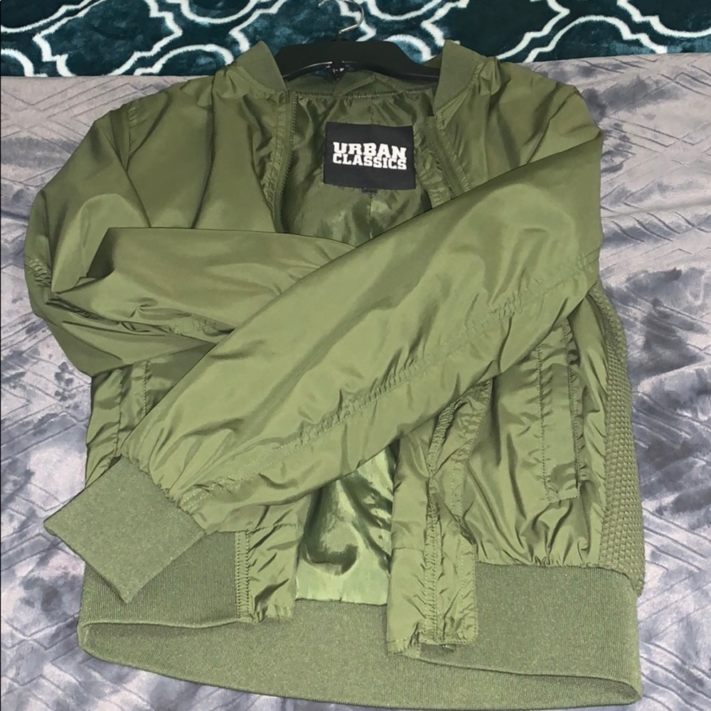 Dark Green Bomber Jacket